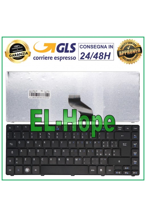 ITA-TASTATUR FÜR ACER ASPIRE 3820TZG 4235 4240 4250 4251 4252 4253 SCHWARZES NOTEBOOK