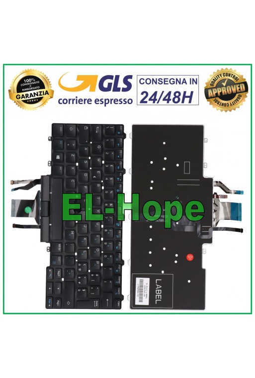 ITALIENISCHE TASTATUR DELL LATITUDE 3340 3350 E5450 E5470 E7250 E7450 E7470 DE277-IT