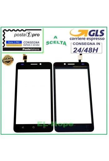 TOUCHSCREEN-GLAS FÜR HUAWEI ASCEND Y635 Y635-L01 L21 ERSATZ SCHWARZ
