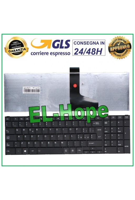 TASTATUR ITA NOTEBOOK TOSHIBA SATELLITE 9Z.N7TSU.00E MP-11B96I0-528W NSK-TT4SU