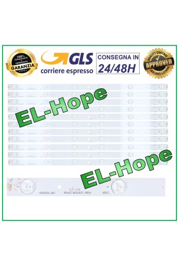 KIT 11 STREIFEN 6 LED-TV 50 HISENSE LTDN50K321UWTSEU LED50 UB50EC591UWTS 
