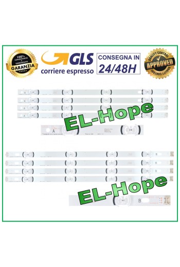 KIT 8 LED-STREIFEN FÜR TV LG 42 4A + 4B 42LF561 42LF580 42LB563 42LB550