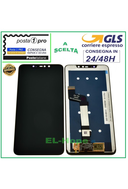 LCD-DISPLAY FÜR XIAOMI REDMI NOTE 6 PRO TOUCHSCREEN-MONITOR GLAS SCHWARZ