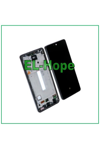 OLED-LCD-DISPLAY FÜR SAMSUNG GALAXY A52 5G 2021 SM-A525F A526B TOUCH-RAHMEN SCHWARZ
