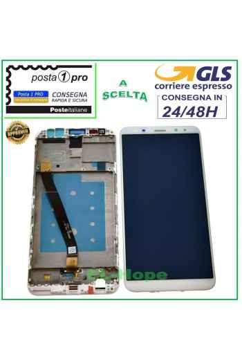 LCD-TOUCH-DISPLAY + RAHMEN FÜR HUAWEI MATE 10 LITE RNE-L01 L21 NOVA 2i WEISS