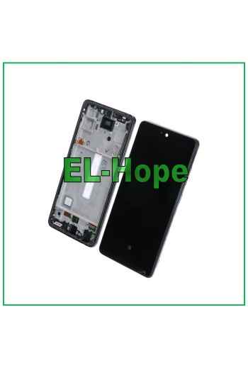 OLED-LCD-DISPLAY FÜR SAMSUNG GALAXY A52 5G 2021 SM-A525F A526B TOUCH-RAHMEN SCHWARZ