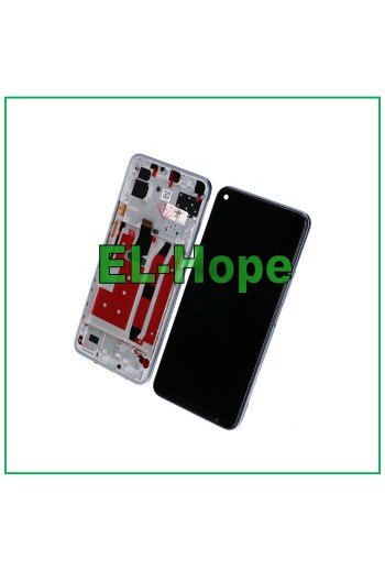 DISPLAYRAHMEN TOUCHSCREEN FÜR HUAWEI P40 LITE 5G CDY-NX9A GLASBILDSCHIRM SILBER
