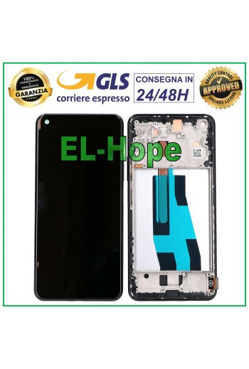 TFT-DISPLAY + RAHMEN FÜR XIAOMI MI 11 LITE 4G 5G NE NM2101K9AG TOUCHSCREEN SCHWARZ