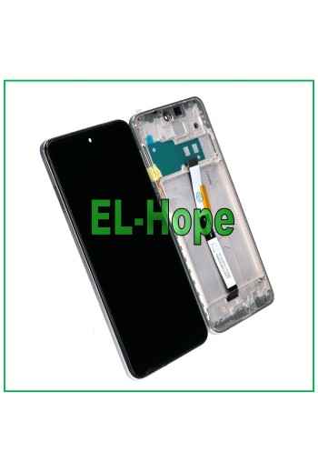 TOUCH DISPLAY + RAHMEN FÜR XIAOMI REDMI NOTE 9 PRO /9 PRO MAX / 9S M2003J6 SILBER