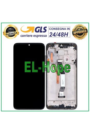 LCD-DISPLAY + RAHMEN FÜR XIAOMI REDMI NOTE 8 PRO M1906G7G TOUCHSCREEN SCHWARZES GLAS