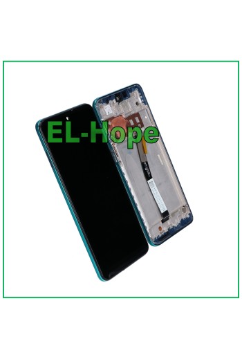 TOUCH-LCD-DISPLAYRAHMEN FÜR XIAOMI REDMI NOTE 9 PRO /9 PRO MAX / 9S M2003J6 BLAU