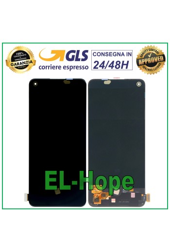 OLED LCD DISPLAY FÜR ONEPLUS NORD CE 2 5G IV2201 TOUCHSCREEN GLASBILDSCHIRM SCHWARZ