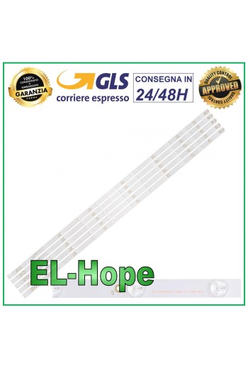 5er-Set mit 12 LED-Streifen für 43-Zoll-Fernseher PHILIPS LB311N LB43014 GJ-2K16-430-D512-V4