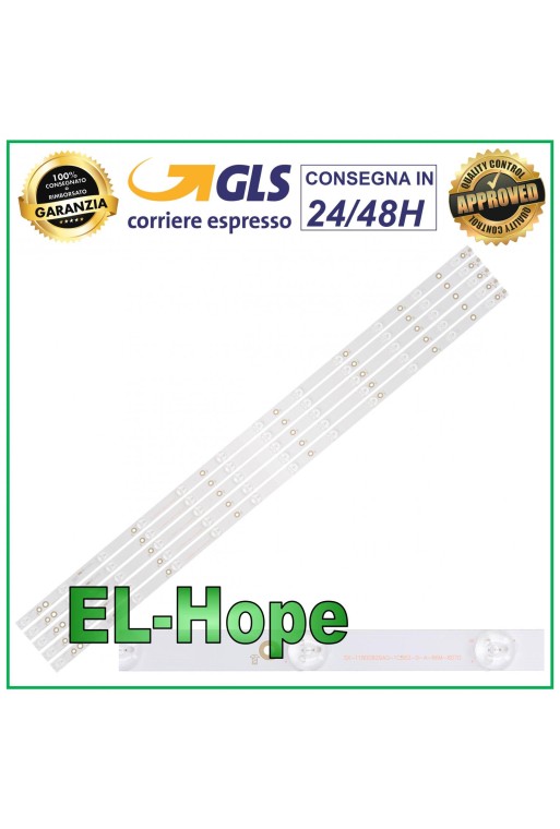 5er-Set mit 12 LED-Streifen für 43-Zoll-Fernseher PHILIPS LB311N LB43014 GJ-2K16-430-D512-V4