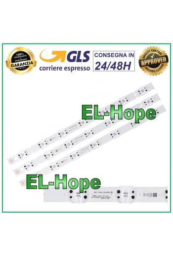 KIT 3 STREIFENLEISTEN 7 LED-TV LG 43  SSC_TRIDENT_43UK65_S SVL430A61 43UK6500PLA 