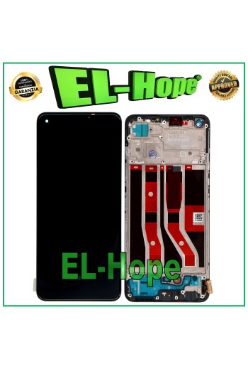 OLED-LCD-DISPLAY + RAHMEN FÜR OPPO A74 4G CPH2219 TOUCHSCREEN-GLAS MONTIERT