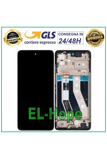 LCD-DISPLAY + RAHMEN FÜR MOTOROLA MOTO G62 5G XT2223 TOUCHSCREEN GLASBILDSCHIRM