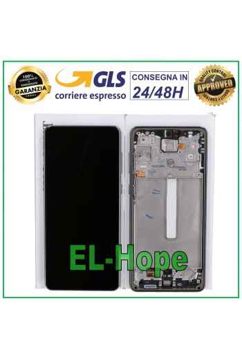 ORIGINAL LCD-TOUCH-DISPLAY SAMSUNG GALAXY A73 5G 2022 SM A736 A736B SCHWARZER RAHMEN