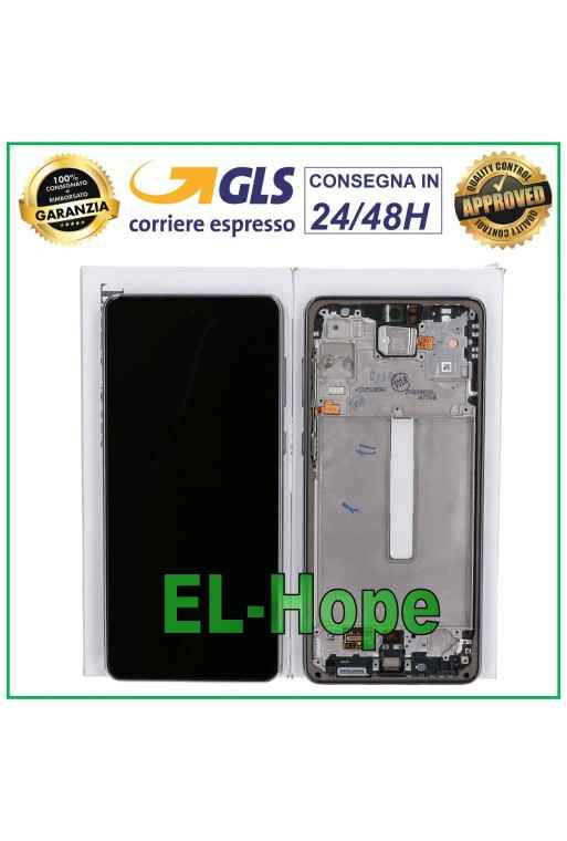 ORIGINAL LCD-TOUCH-DISPLAY SAMSUNG GALAXY A73 5G 2022 SM A736 A736B SCHWARZER RAHMEN