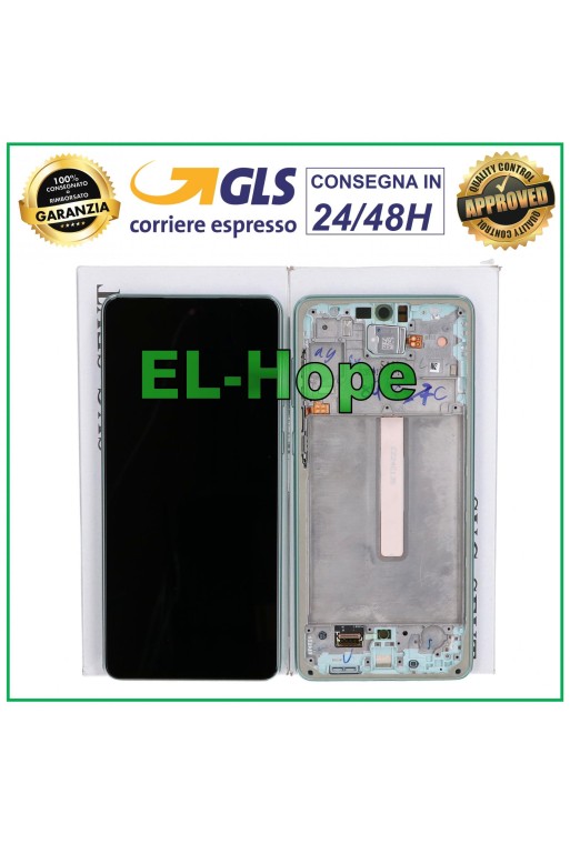 100 % ORIGINAL LCD-TOUCH-DISPLAY SAMSUNG GALAXY A73 5G SM-A736 GRÜNER RAHMEN