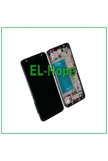 LCD TOUCH DISPLAY + RAHMEN FÜR LG K40 LMX420EMW GLASBILDSCHIRM MONITOR SILBER