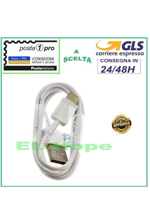TYP-C-KABEL FÜR SAMSUNG GALAXY S9 S10 S8 PLUS NOTE 7 8 WEISS 1,20 MT