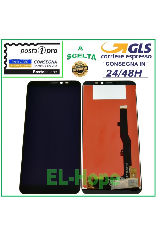 LCD-DISPLAY FÜR ZTE BLADE A530 A606 TOUCHSCREEN-MONITOR BILDSCHIRM 5,45  SCHWARZ