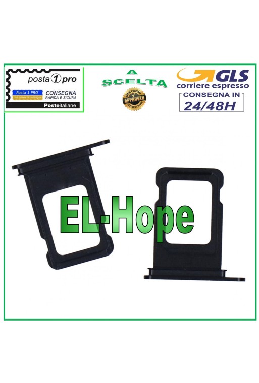 Slot Cart Fach Halter Nano SIM Karte Gehäuse Karte für Apple iPhone 12 Schwarz