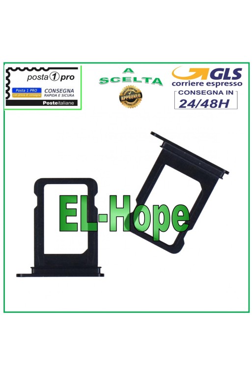 Slot Cart Fach Nano SIM-Kartenhalter Apple iPhone 12 Mini Schwarz Slot Cart Fach Nano SIM-Kartenhalter Apple iPhone 12 Mini Schwarz