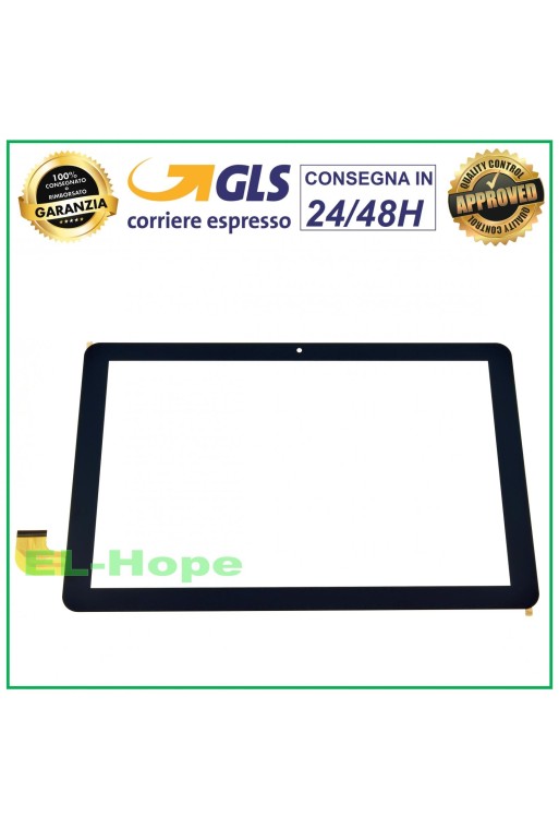 TOUCHSCREEN-GLAS MEDIACOM SMARTPAD 10 ECLIPSE M-SP1AEC M-SP1BEC SCHWARZ