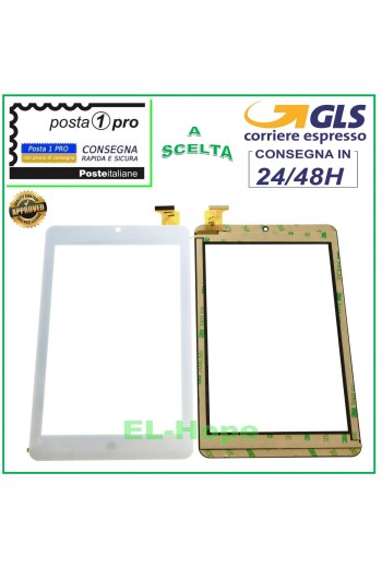 TOUCHSCREEN-GLAS MEDIACOM SMARTPAD 750GO M-SP750GOS M-SP750GOB ORIGINAL WEISS