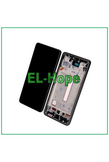 OLED-LCD-DISPLAY FÜR SAMSUNG GALAXY A53 5G 2022 SM A536 A536B TOUCH-RAHMEN SCHWARZ