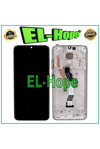 DISPLAY TOUCH LCD + RAHMEN FÜR XIAOMI REDMI NOTE 8 PRO M1906G7G WEISSES GLAS