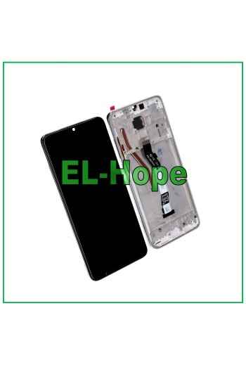 DISPLAY TOUCH LCD + RAHMEN FÜR XIAOMI REDMI NOTE 8 PRO M1906G7G WEISSES GLAS
