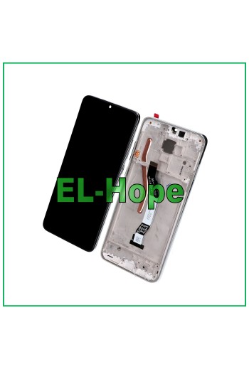 DISPLAY TOUCH LCD + RAHMEN FÜR XIAOMI REDMI NOTE 8 PRO M1906G7G WEISSES GLAS