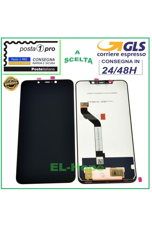 LCD-DISPLAY FÜR XIAOMI POCOPHONE F1 M1805E10A TOUCHSCREEN GLASBILDSCHIRM SCHWARZ