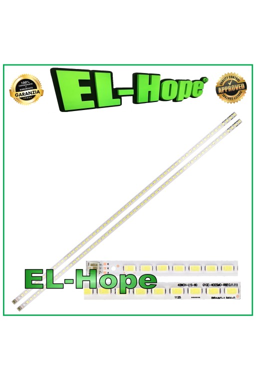 KIT MIT 2 60 LED-LEISTEN FÜR 40 -FERNSEHER TOSHIBA SLED-2011SGS40-5630-60-H1 G1GE-400SMO-R6