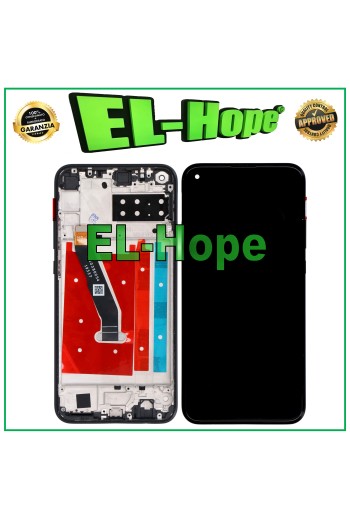LCD-DISPLAYRAHMEN FÜR HUAWEI P40 LITE UND /Y7P 2020 ART-L28 L29 TOUCHSCREEN SCHWARZ