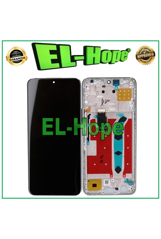 LCD-DISPLAYRAHMEN FÜR HONOR X8 4G TFY-LX1 L026 L036 TOUCHSCREEN SILBERGLAS
