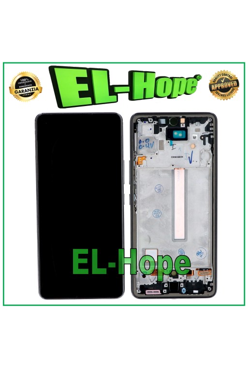 TFT-LCD-DISPLAY FÜR SAMSUNG GALAXY A53 5G 2022 SM A536 A536B TOUCH-RAHMEN SCHWARZ