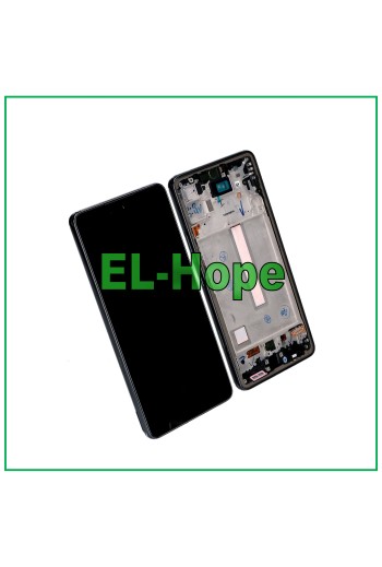 TFT-LCD-DISPLAY FÜR SAMSUNG GALAXY A53 5G 2022 SM A536 A536B TOUCH-RAHMEN SCHWARZ