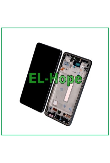 TFT-LCD-DISPLAY FÜR SAMSUNG GALAXY A53 5G 2022 SM A536 A536B TOUCH-RAHMEN SCHWARZ