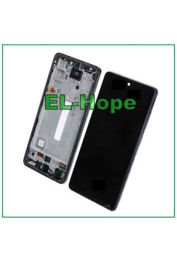 TFT-LCD-DISPLAY FÜR SAMSUNG GALAXY A52 5G 2021 SM-A525F A526B TOUCH-RAHMEN SCHWARZ