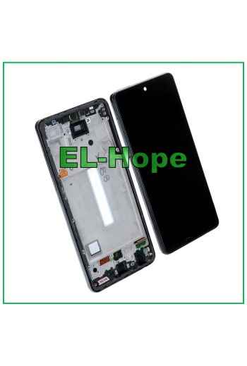 TFT-LCD-DISPLAY FÜR SAMSUNG GALAXY A52 5G 2021 SM-A525F A526B TOUCH-RAHMEN SCHWARZ