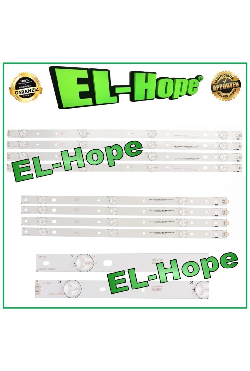 KIT 8 LED-TV-BARS 47  PHILIPS LB416 CL-47-D407-R-V2/4 / LB415 CL-47-D407-L-V2/4