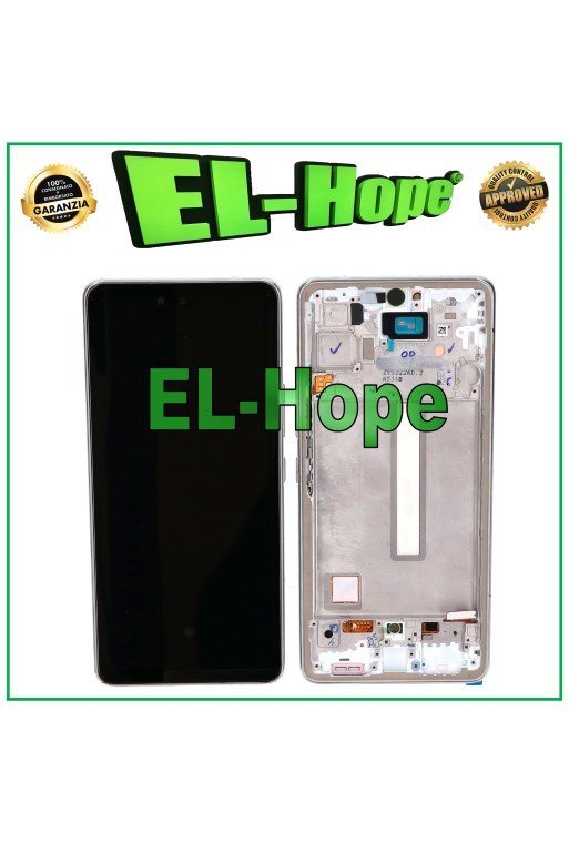 OLED-LCD-DISPLAY FÜR SAMSUNG GALAXY A53 5G 2022 SM A536 A536B TOUCH-RAHMEN WEISS