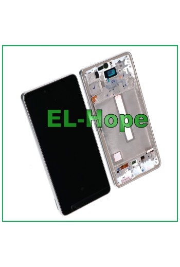 OLED-LCD-DISPLAY FÜR SAMSUNG GALAXY A53 5G 2022 SM A536 A536B TOUCH-RAHMEN WEISS