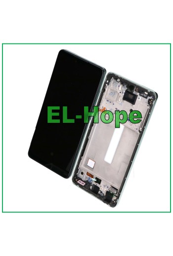 OLED-LCD-DISPLAY FÜR SAMSUNG GALAXY A52 5G 2021 SM-A525F A526B TOUCH-RAHMEN GRÜN