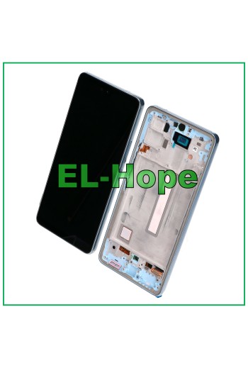 OLED-LCD-DISPLAY FÜR SAMSUNG GALAXY A53 5G 2022 SM A536 A536B TOUCH-RAHMEN BLAU