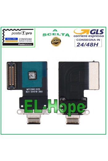 LADEANSCHLUSS IPAD PRO 11 2020 A2068 A2230 A2228 SCHWARZ LADEN FLACH FLEX